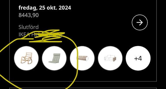 Gungstol POÄNG Ikea