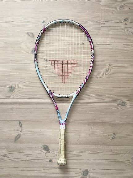 Tecnifibre Rebound Tennisträningsracket vit och rosa