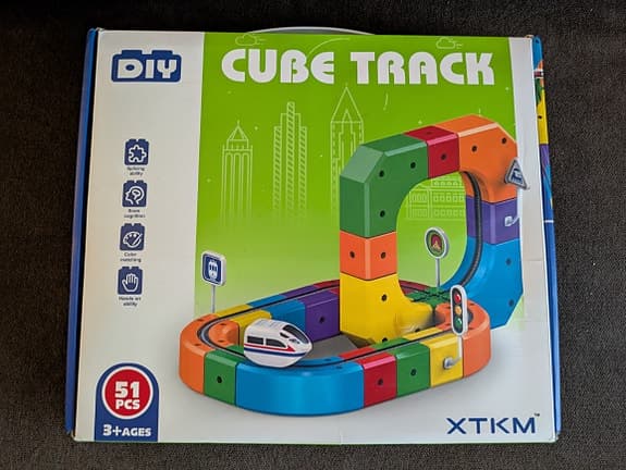 DIY Cube Track Car 51 delar för barn - som nya