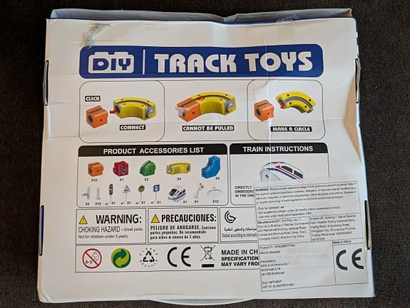 DIY Cube Track Car 51 delar för barn - som nya