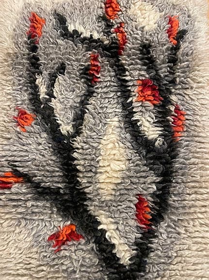 Fin mindre ryamatta - handknuten