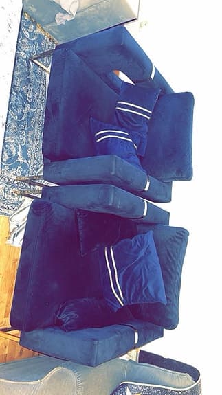 &Tradition Aage Petersen Soffa Mörkblå Sammet