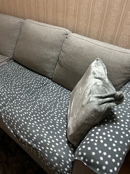 soffa hörnsoffa grå