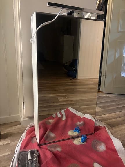 IKEA ENHET Spegelskåp vit 40x17x75 cm