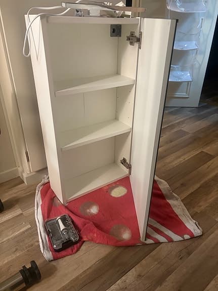 IKEA ENHET Spegelskåp vit 40x17x75 cm