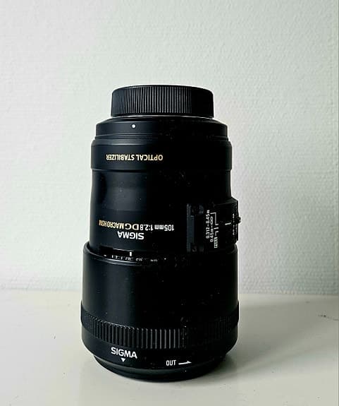 Objektiv Sigma makro 105 f 2.8 för Nikon