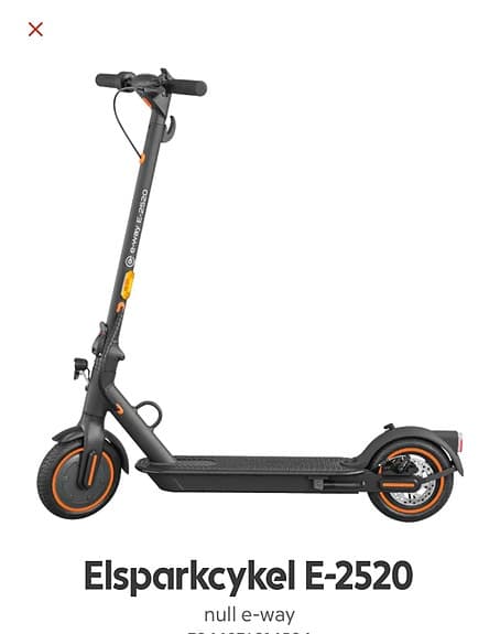 Elsparkcykel helt ny