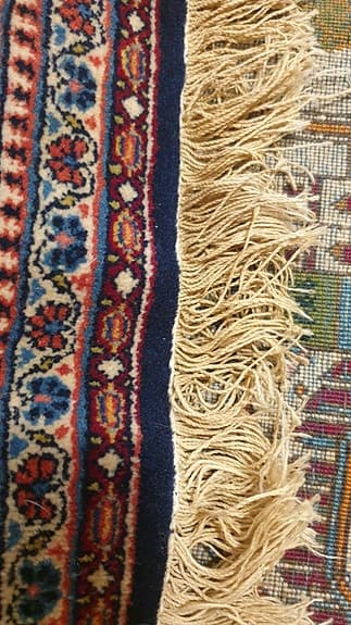 Antik handgjord Kashan-matta