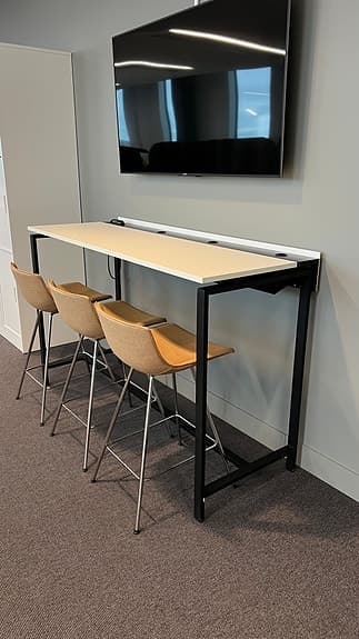 High-Top Table with Built-In Power