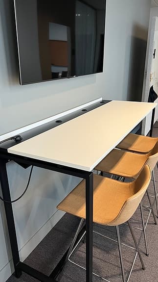 High-Top Table with Built-In Power