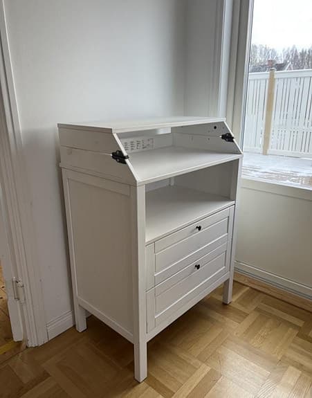 Sekretär skrivbord vit