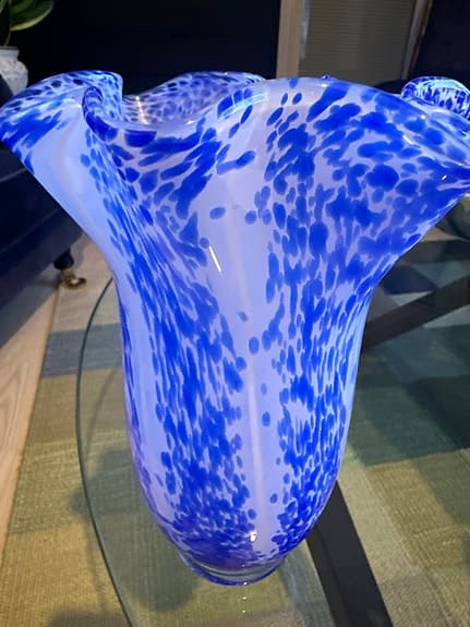 &Tradition Vas i blått glas