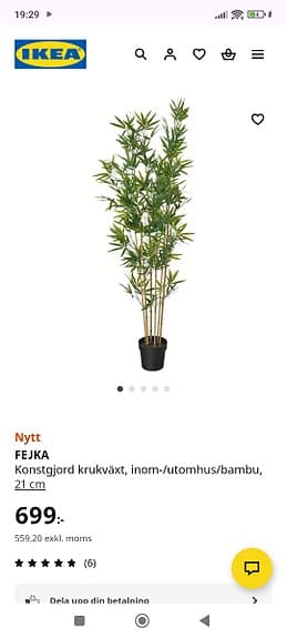 Plast växt med kruka