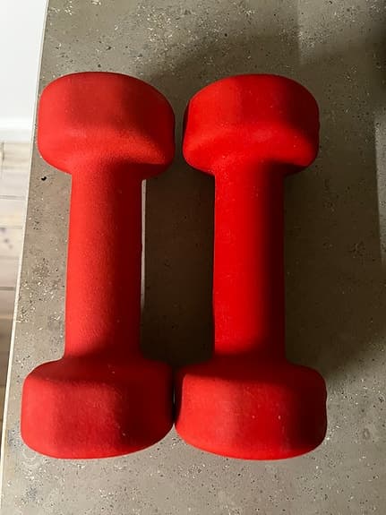 V3Tec 2 kg hantlar röd