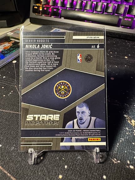 Panini Mosaic Star Masters Nikola Jokic Basketkort /99