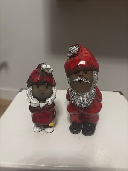 FIGURES, a pair, elves, Ja-Ja's Lerknoddar, Eskilstuna.