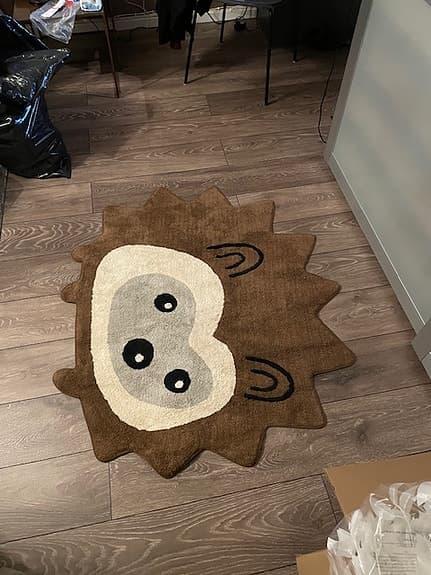 Matta i form av en igelkotte