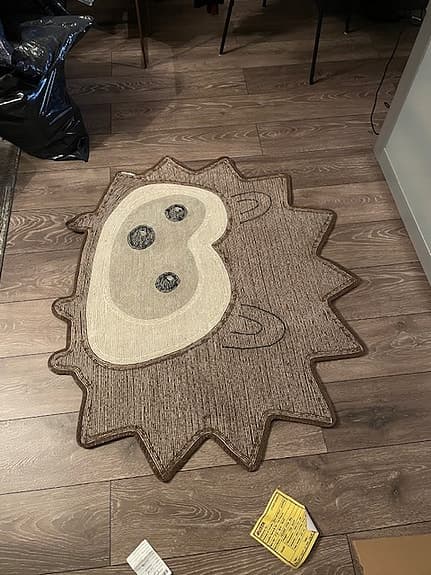 Matta i form av en igelkotte