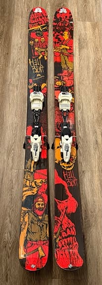 K2 HellBent 179 cm + Marker Schizo + DAKINE skidfodral
