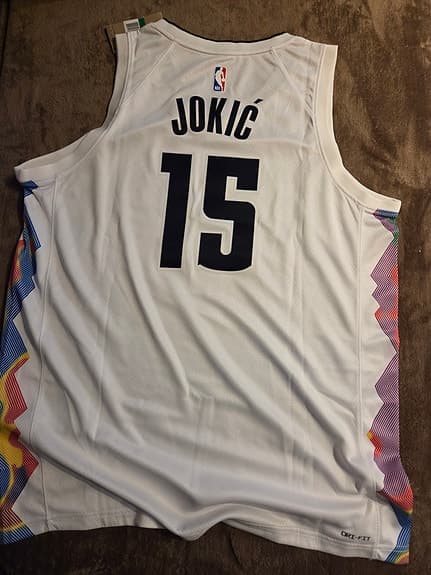 Nike Jokic Baskettröja Vit Storlek XL