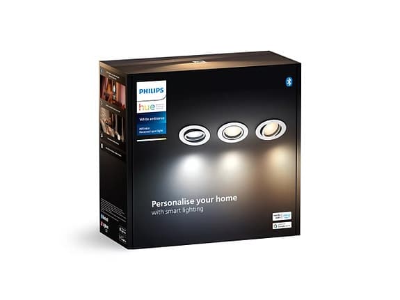 Philips hue White Ambiance infällda Spotlights 3-pack Paket 1 av 5