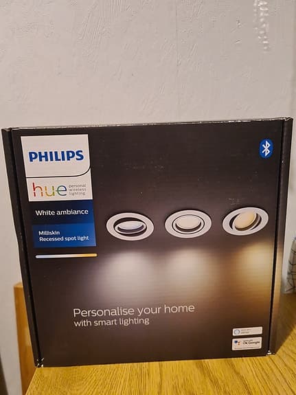 Philips hue White Ambiance infällda Spotlights 3-pack Paket 1 av 5