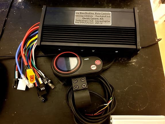 Elcykel delar, controller 2x, Batteri 48v 20ah