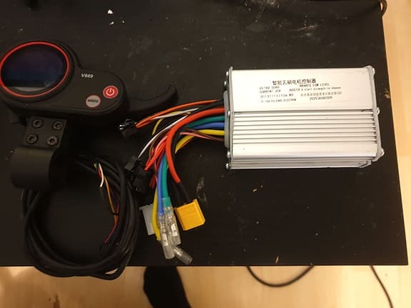 Elcykel delar, controller 2x, Batteri 48v 20ah