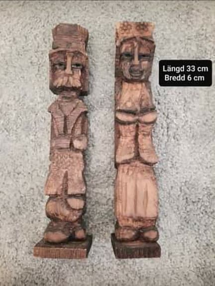 Handgjorda ljusstakar i trä