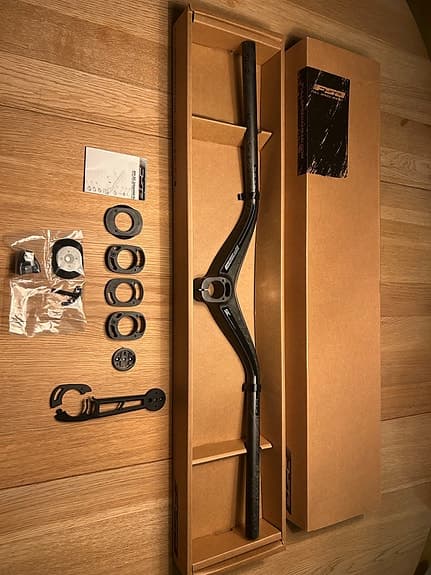 FSA mtb styre, kolfiber, nytt