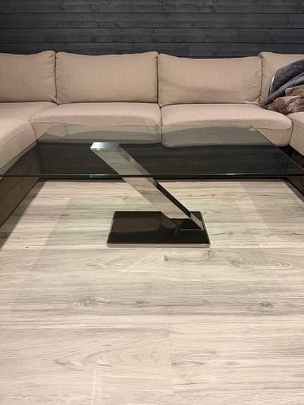 Soffbord i härdat säkerhetsglas (tempered glass)
