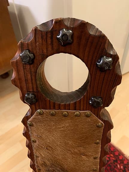 Rustik modern skulptural stol 1960-talet