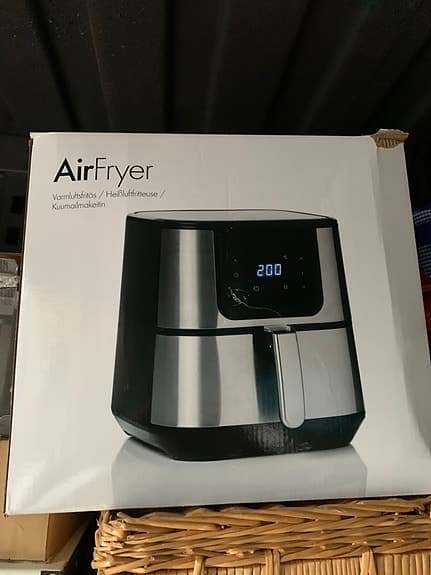 AirFryer Fritös Rostfritt stål Svart