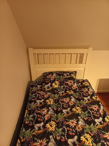 IKEA Hemnes, vit enkelsäng i trä, 90cm