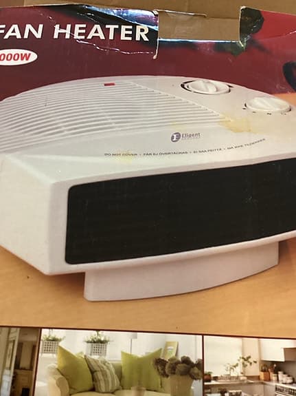 Eligent Värmefläkt med termostat och kalluftsfuntion