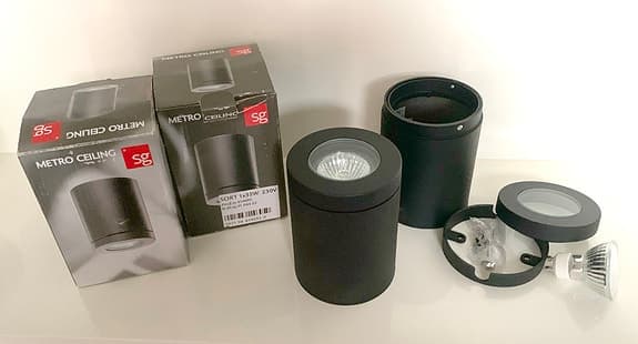 Spotlight för takmontering, Metro Black Ceiling GU10 IP65