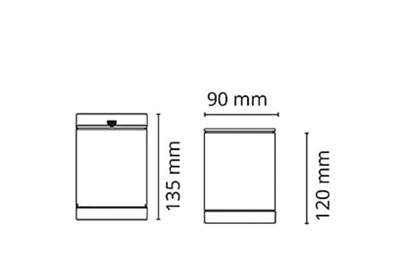 Spotlight för takmontering, Metro Black Ceiling GU10 IP65