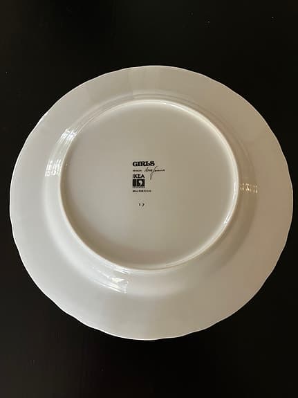 4 st Tallrikar ”Girls” IKEA Vintage