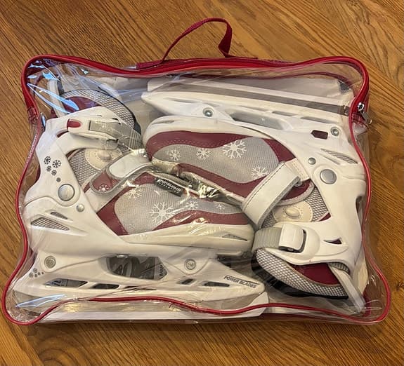 Justerbara barnskridskor, storlek, 32-36