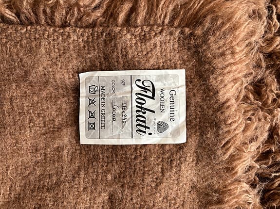 Flokati ullmatta från Artilleriet