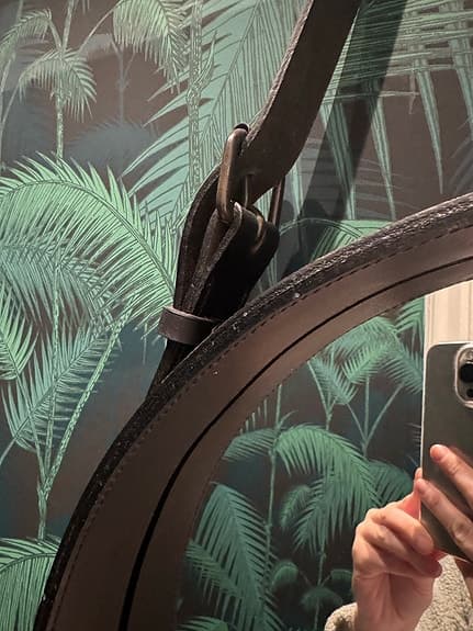 Gubi, Adnet Spegel Rund 45 cm, Svart