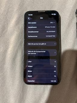 Apple iPhone 13 Mini 128 GB svart