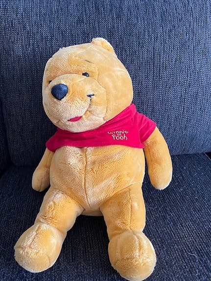 Nalle Puh mjukisdjur med dragkedja