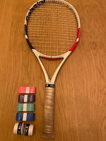 Junior-tennisracketar 6–8 år + nya overgrips – styckvis eller paket