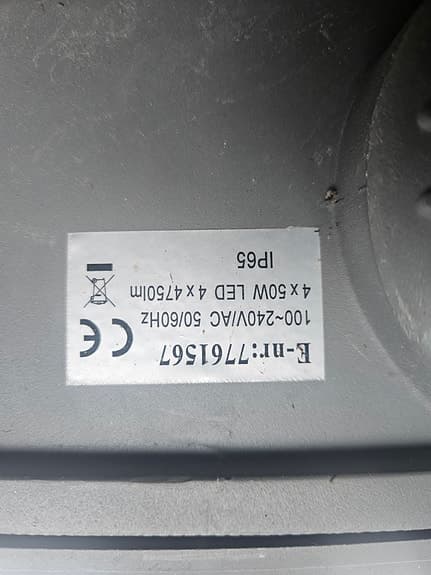 Westal Strålkastare Magnum 100W, 4500K, 8120 lm,