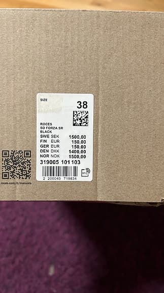 Roces Ro Forza SR Rullskridskor Svart Storlek 38