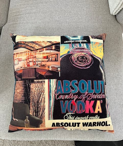 Absolut Warhol kuddfodral + innerkudde