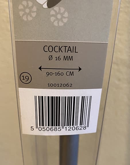 HELT NY Kirsch gardinstång 90-160 cm