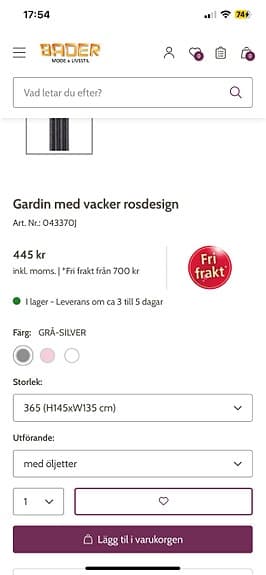 7 Helt nya förpackade gardiner med öljetter!
