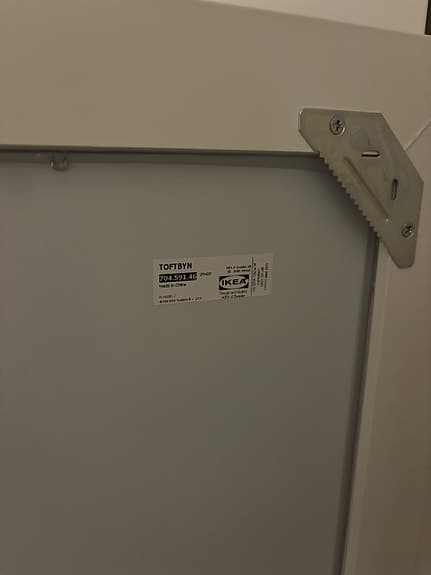 Spegel vit ram IKEA TOFTBYN